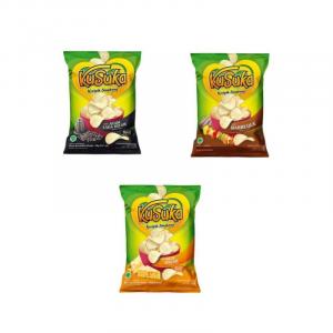 KUSUKA Black Pepper Chicken/ Grilled Cheese/Barbeque Cassava Chips 60g Halal